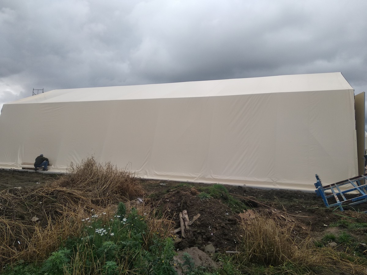 Тентовый ангар из ЛМК Тентовый ангар из ЛМК